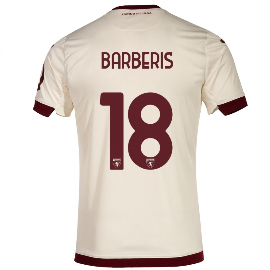 Kinder Fußball Laura Barberis #18 Sekt Auswärtstrikot Trikot 2023/24 T-Shirt Luxemburg