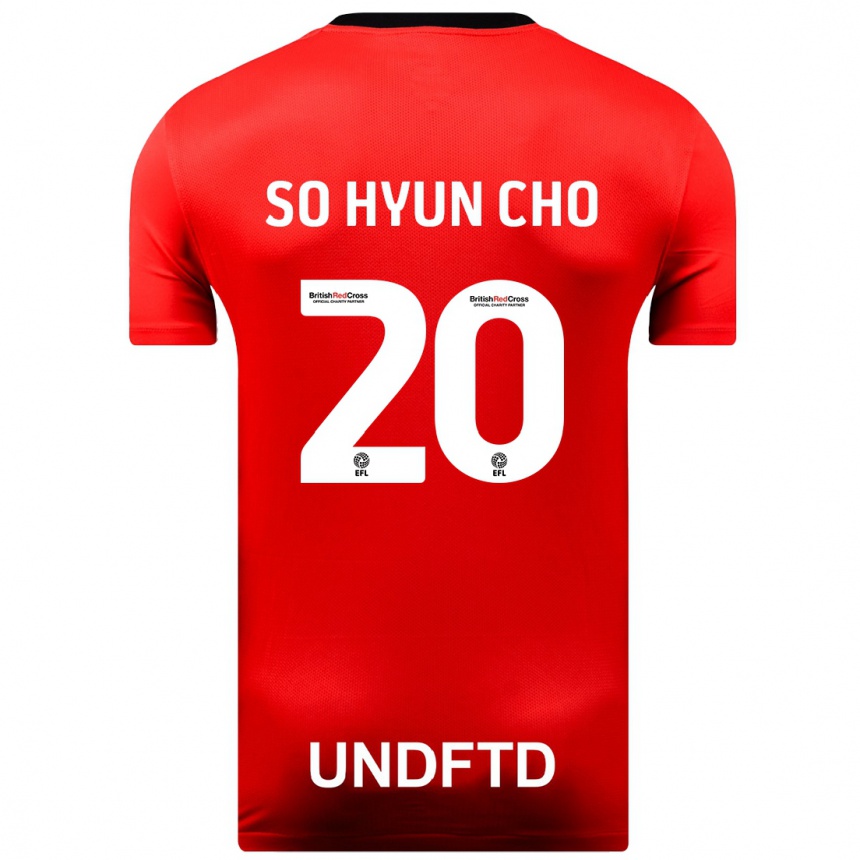 Kinder Fußball Cho So-Hyun #20 Rot Auswärtstrikot Trikot 2023/24 T-Shirt Luxemburg