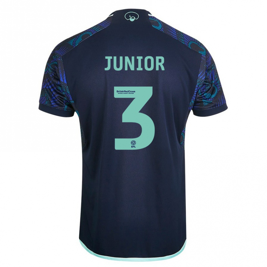 Kinder Fußball Junior Firpo #3 Blau Auswärtstrikot Trikot 2023/24 T-Shirt Luxemburg