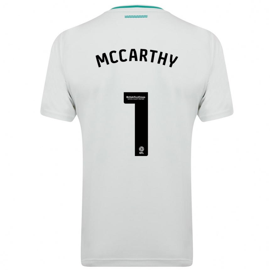 Kinder Fußball Alex Mccarthy #1 Weiß Auswärtstrikot Trikot 2023/24 T-Shirt Luxemburg