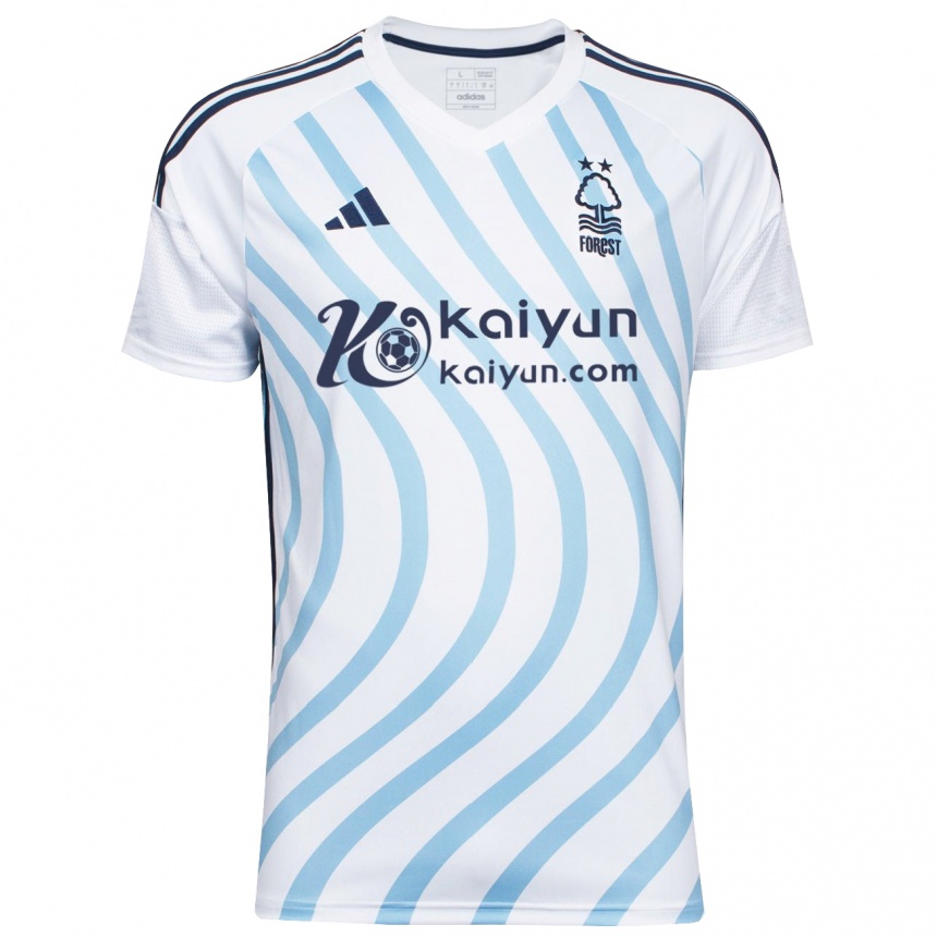 Kinder Fußball Nuno Tavares #3 Weiß Blau Auswärtstrikot Trikot 2023/24 T-Shirt Luxemburg