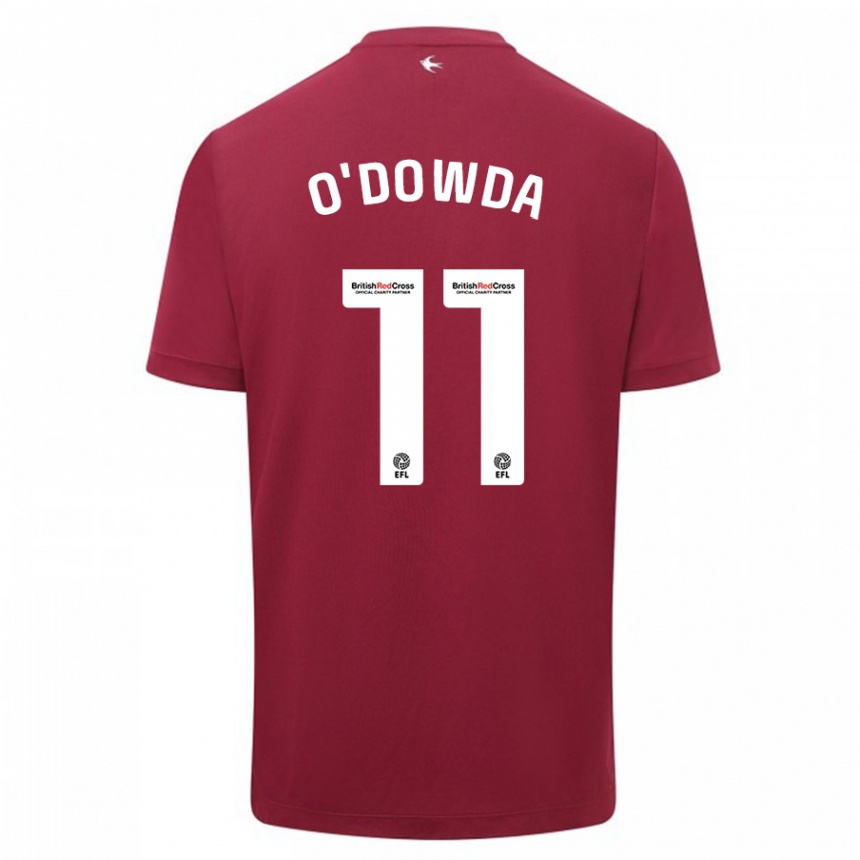 Kinder Fußball Callum O'dowda #11 Rot Auswärtstrikot Trikot 2023/24 T-Shirt Luxemburg