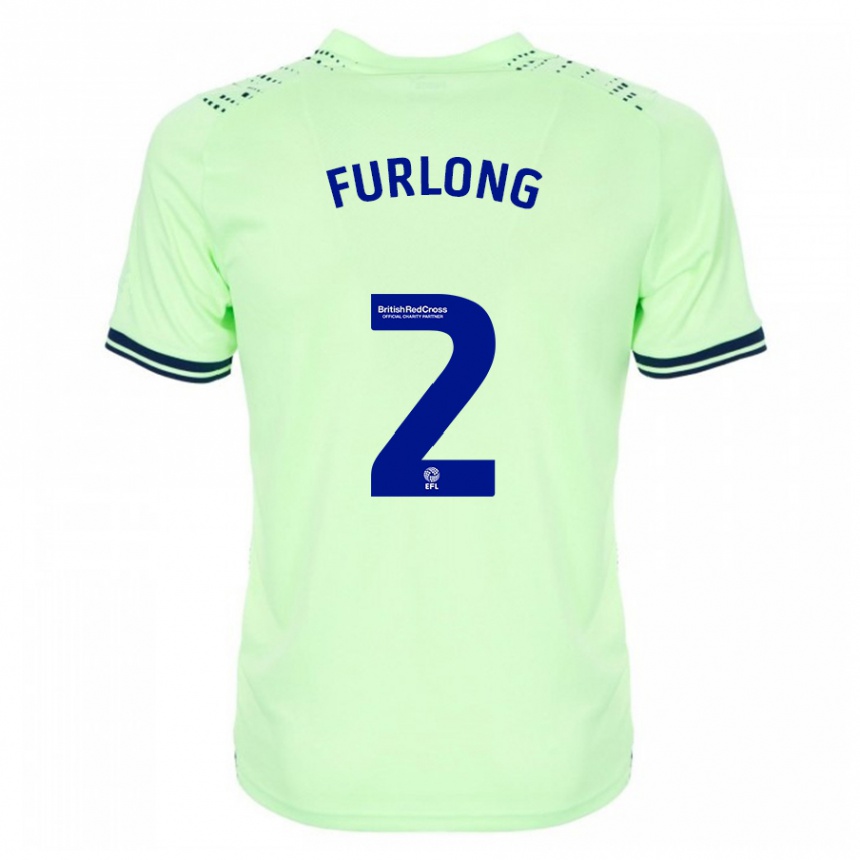 Kinder Fußball Darnell Furlong #2 Marine Auswärtstrikot Trikot 2023/24 T-Shirt Luxemburg