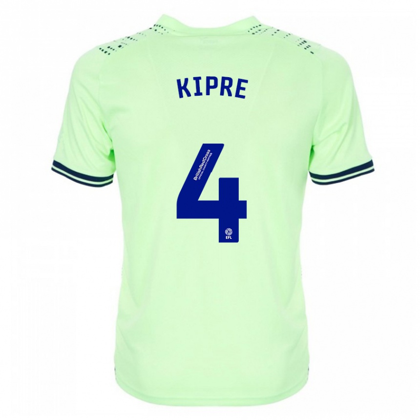 Kinder Fußball Cédric Kipré #4 Marine Auswärtstrikot Trikot 2023/24 T-Shirt Luxemburg