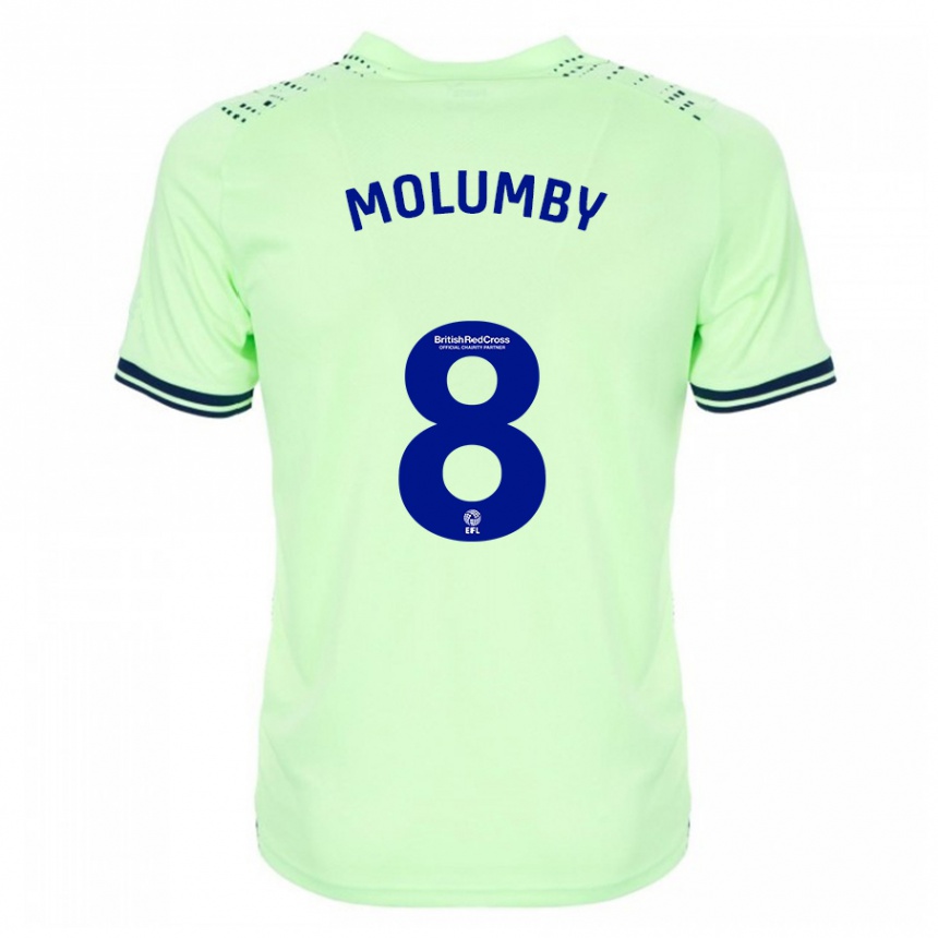 Kinder Fußball Jayson Molumby #8 Marine Auswärtstrikot Trikot 2023/24 T-Shirt Luxemburg