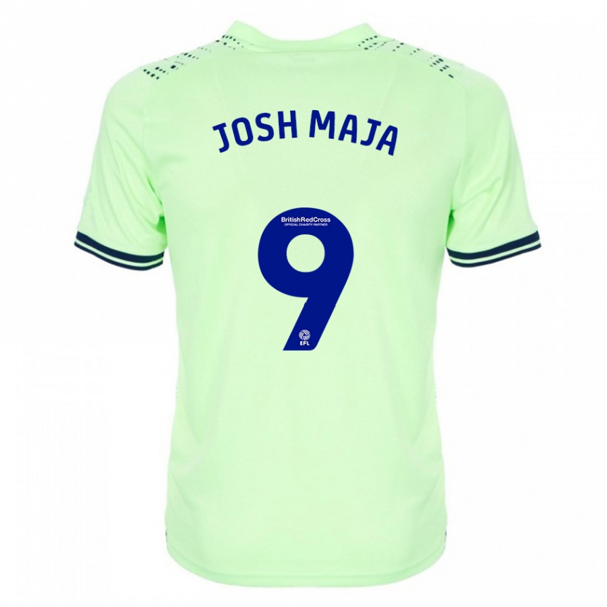Kinder Fußball Josh Maja #9 Marine Auswärtstrikot Trikot 2023/24 T-Shirt Luxemburg