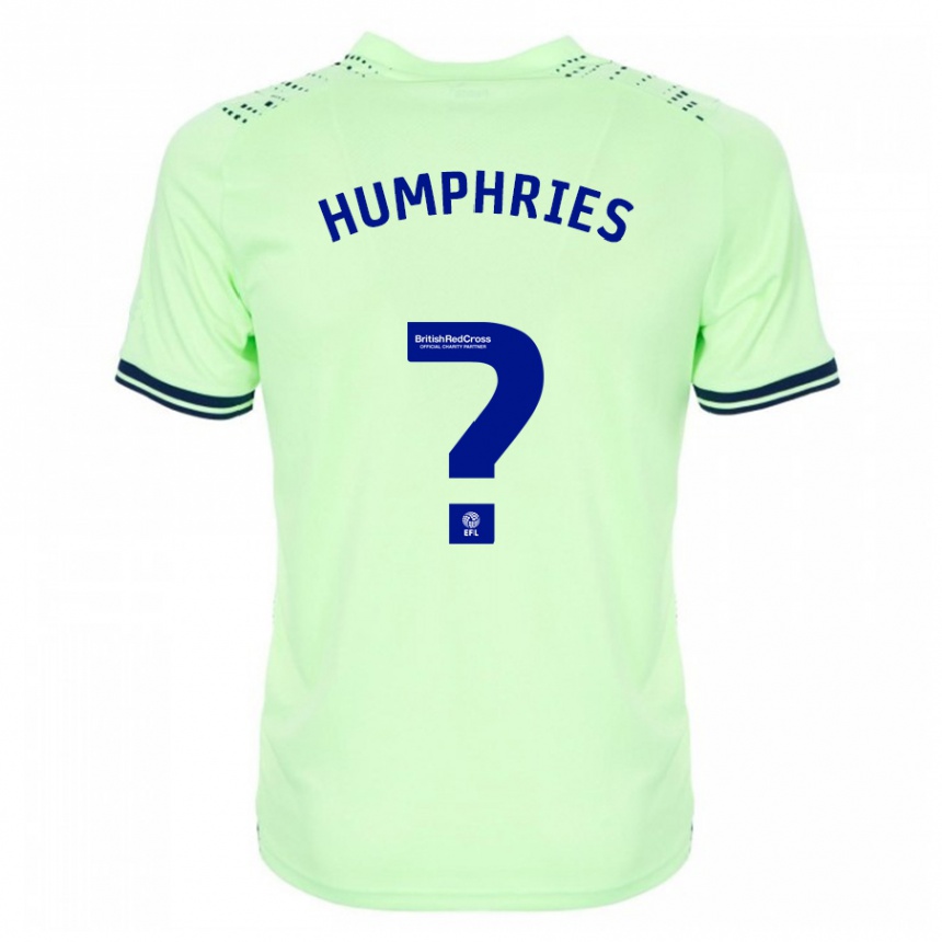 Kinder Fußball Evan Humphries #0 Marine Auswärtstrikot Trikot 2023/24 T-Shirt Luxemburg