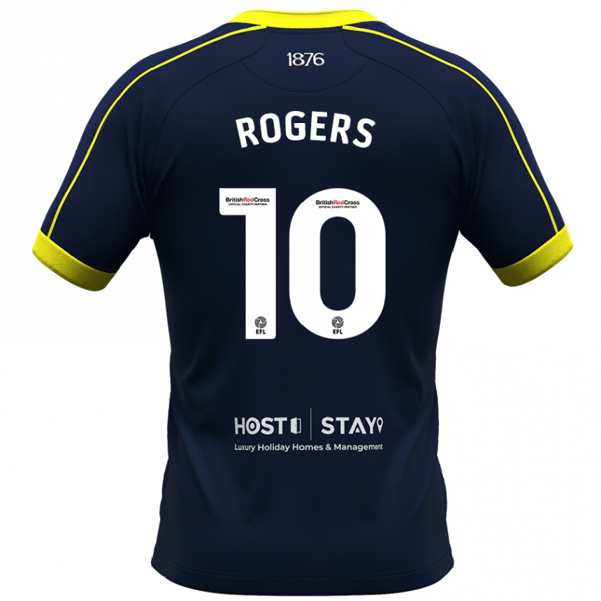 Kinder Fußball Morgan Rogers #10 Marine Auswärtstrikot Trikot 2023/24 T-Shirt Luxemburg