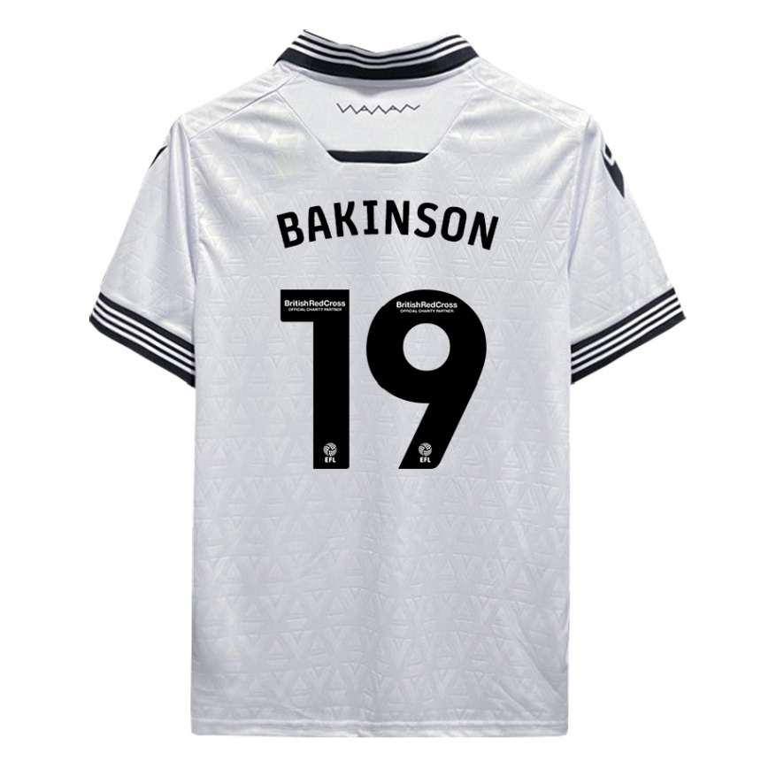 Kinder Fußball Tyreeq Bakinson #19 Weiß Auswärtstrikot Trikot 2023/24 T-Shirt Luxemburg