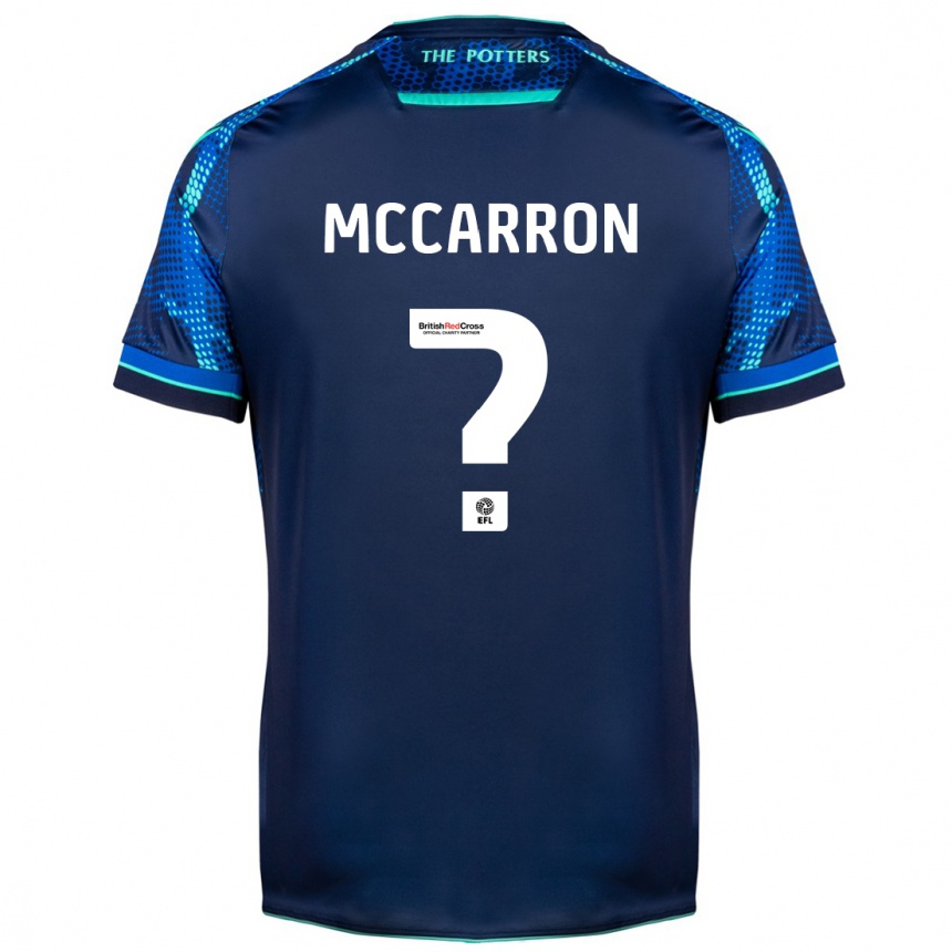 Kinder Fußball Liam Mccarron #0 Marine Auswärtstrikot Trikot 2023/24 T-Shirt Luxemburg