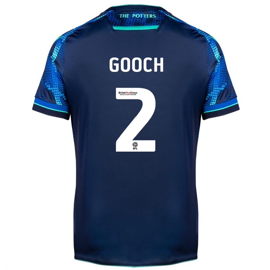 Kinder Fußball Lynden Gooch #2 Marine Auswärtstrikot Trikot 2023/24 T-Shirt Luxemburg