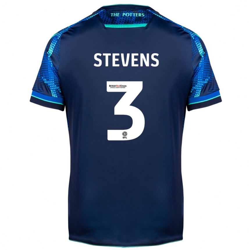 Kinder Fußball Enda Stevens #3 Marine Auswärtstrikot Trikot 2023/24 T-Shirt Luxemburg
