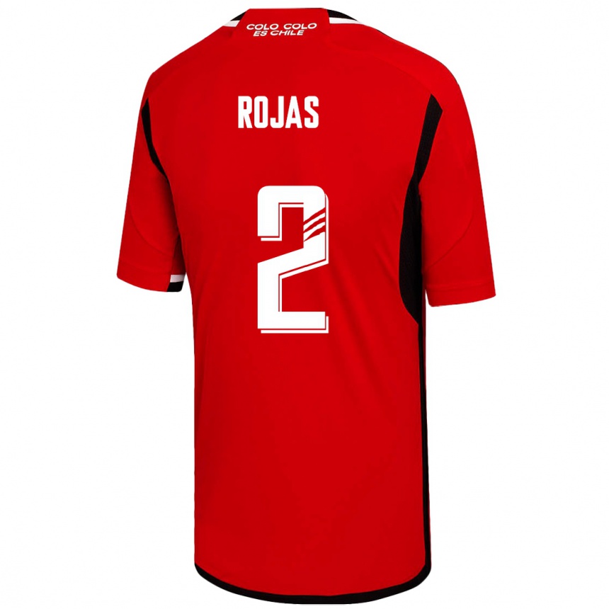 Kinder Fußball Jeyson Rojas #2 Rot Auswärtstrikot Trikot 2023/24 T-Shirt Luxemburg