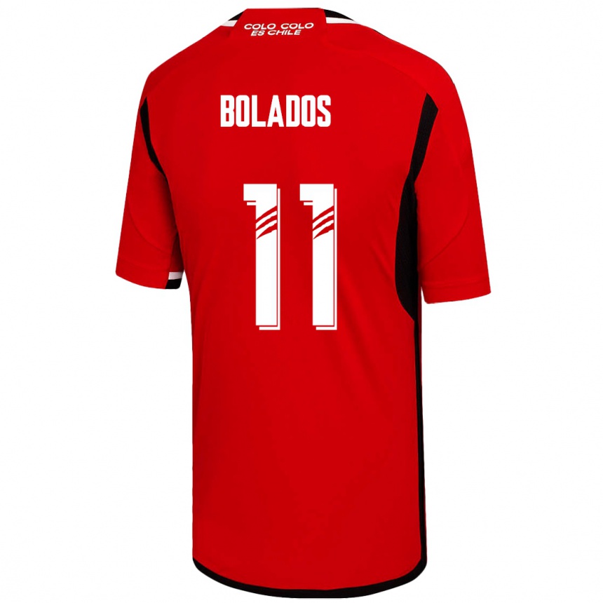 Kinder Fußball Marcos Bolados #11 Rot Auswärtstrikot Trikot 2023/24 T-Shirt Luxemburg