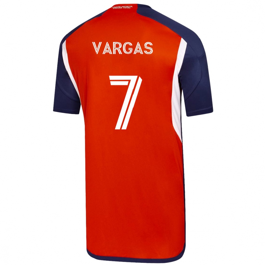 Kinder Fußball Jeisson Vargas #7 Weiß Auswärtstrikot Trikot 2023/24 T-Shirt Luxemburg