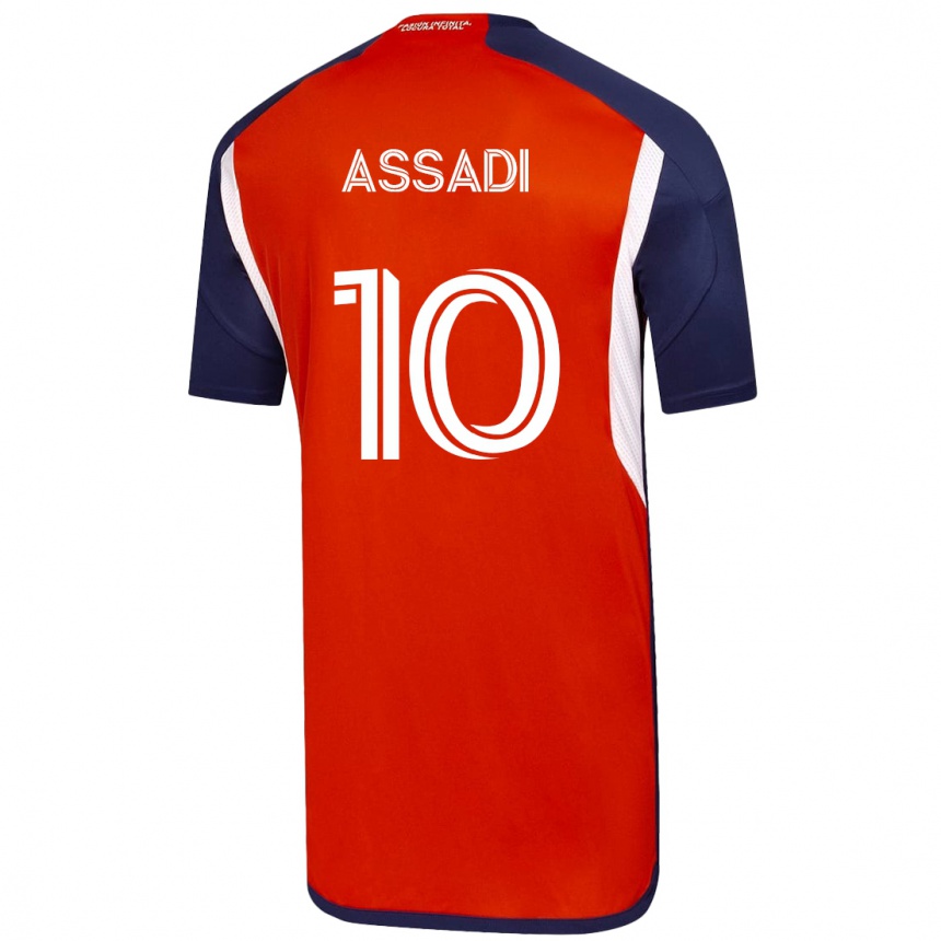 Kinder Fußball Lucas Assadi #10 Weiß Auswärtstrikot Trikot 2023/24 T-Shirt Luxemburg