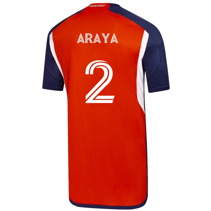Kinder Fußball Fernanda Araya #2 Weiß Auswärtstrikot Trikot 2023/24 T-Shirt Luxemburg