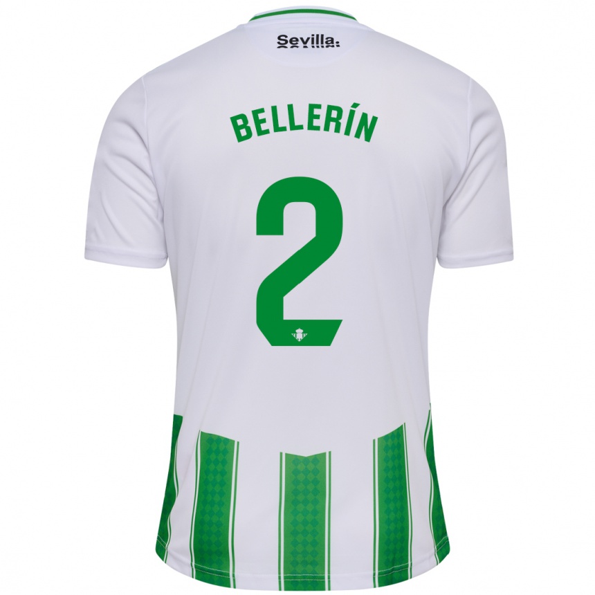 Herren Fußball Hector Bellerin #2 Weiß Heimtrikot Trikot 2023/24 T-Shirt Luxemburg