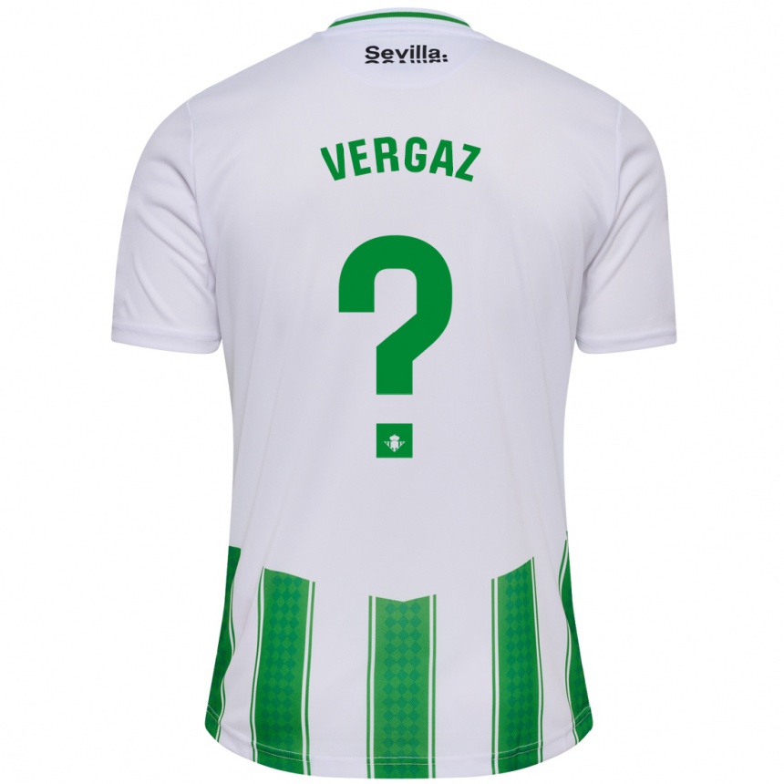 Herren Fußball Alejandro Vergaz #0 Weiß Heimtrikot Trikot 2023/24 T-Shirt Luxemburg