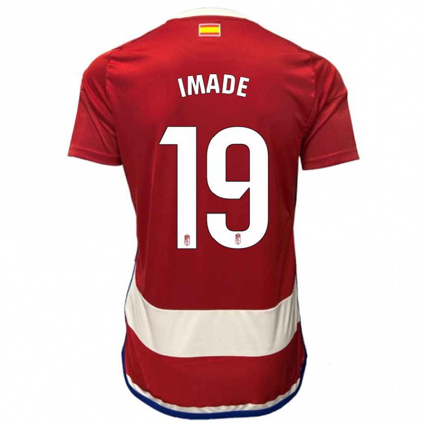 Herren Fußball Edna Imade #19 Rot Heimtrikot Trikot 2023/24 T-Shirt Luxemburg