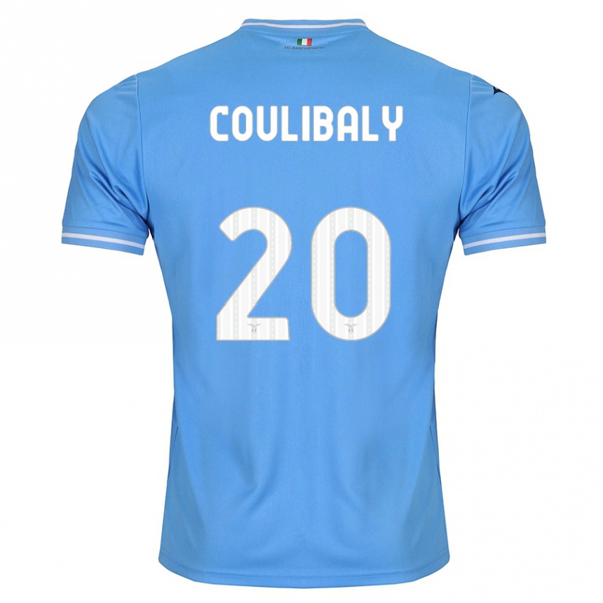 Herren Fußball Larsson Coulibaly #20 Blau Heimtrikot Trikot 2023/24 T-Shirt Luxemburg