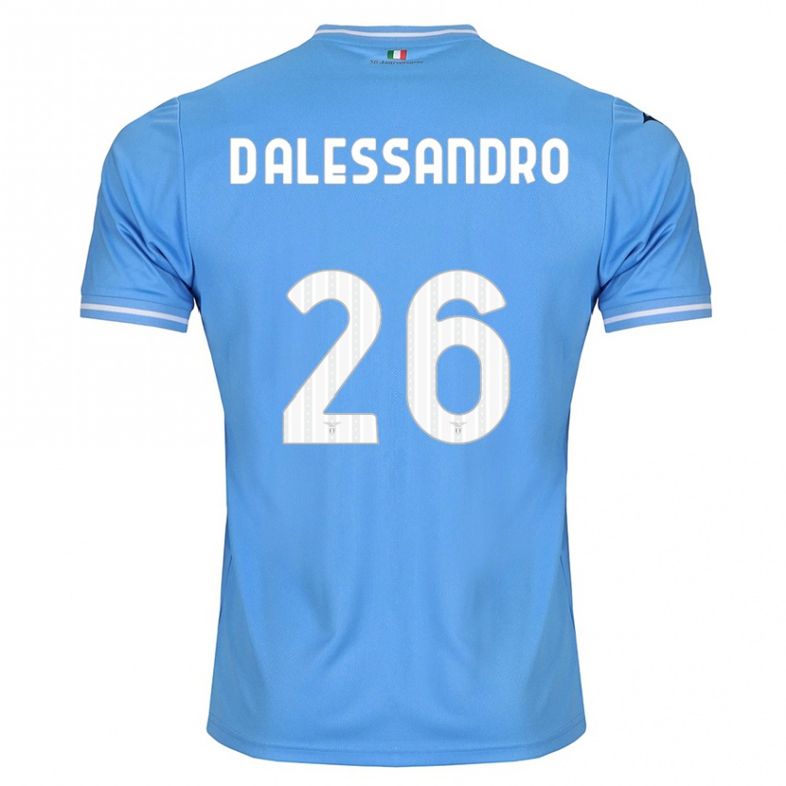 Herren Fußball Mattya D'alessandro #26 Blau Heimtrikot Trikot 2023/24 T-Shirt Luxemburg