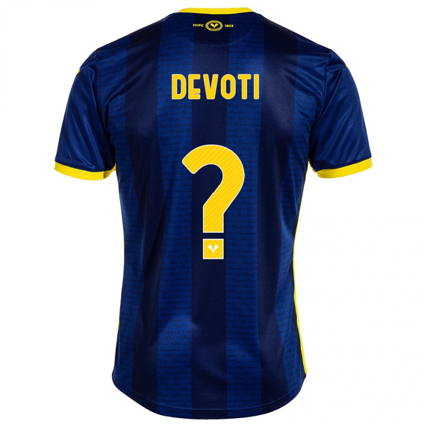 Herren Fußball Andrea Devoti #0 Marine Heimtrikot Trikot 2023/24 T-Shirt Luxemburg