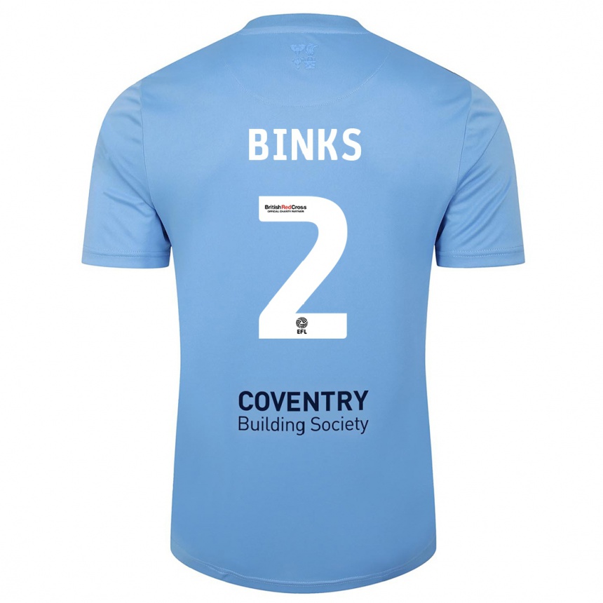 Herren Fußball Luis Binks #2 Himmelblau Heimtrikot Trikot 2023/24 T-Shirt Luxemburg