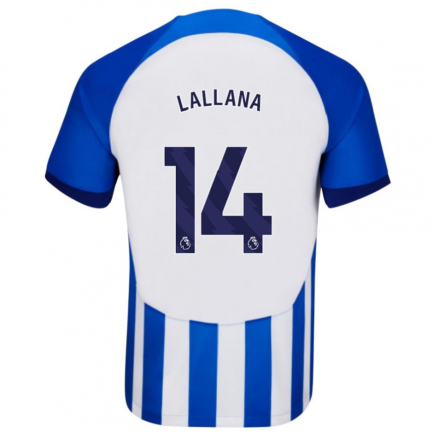 Herren Fußball Adam Lallana #14 Blau Heimtrikot Trikot 2023/24 T-Shirt Luxemburg