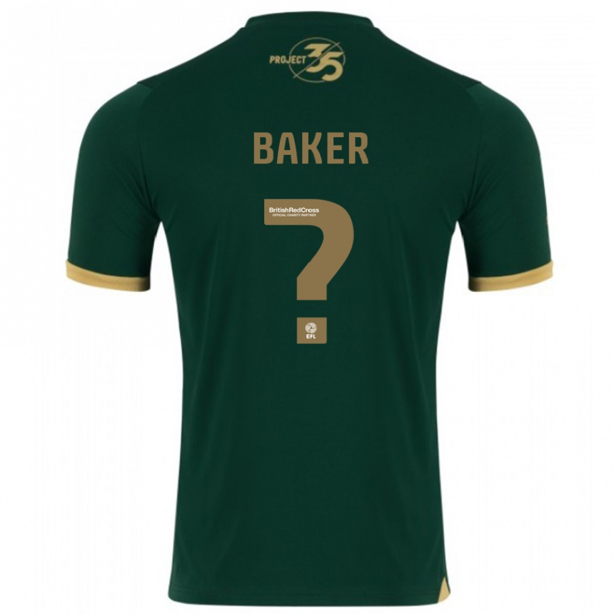 Herren Fußball Zak Baker #0 Grün Heimtrikot Trikot 2023/24 T-Shirt Luxemburg