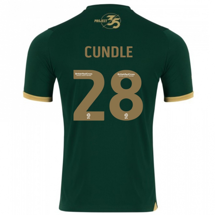 Herren Fußball Luke Cundle #28 Grün Heimtrikot Trikot 2023/24 T-Shirt Luxemburg