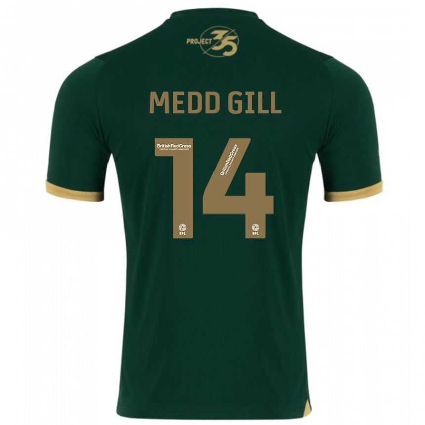 Herren Fußball Tamsin Medd-Gill #14 Grün Heimtrikot Trikot 2023/24 T-Shirt Luxemburg