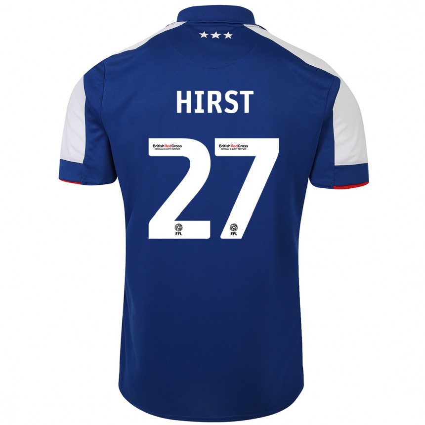 Herren Fußball George Hirst #27 Blau Heimtrikot Trikot 2023/24 T-Shirt Luxemburg