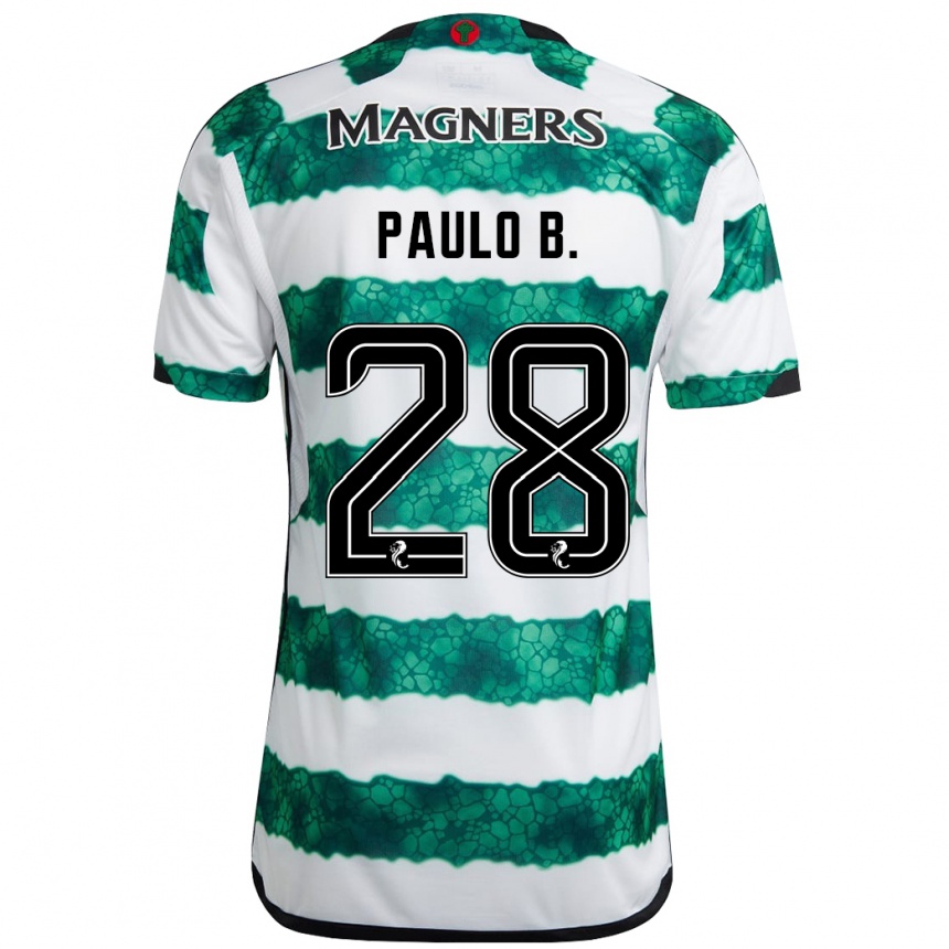 Herren Fußball Paulo Bernardo #28 Grün Heimtrikot Trikot 2023/24 T-Shirt Luxemburg