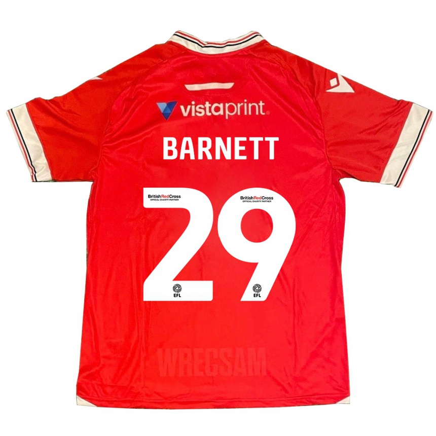 Herren Fußball Ryan Barnett #29 Rot Heimtrikot Trikot 2023/24 T-Shirt Luxemburg