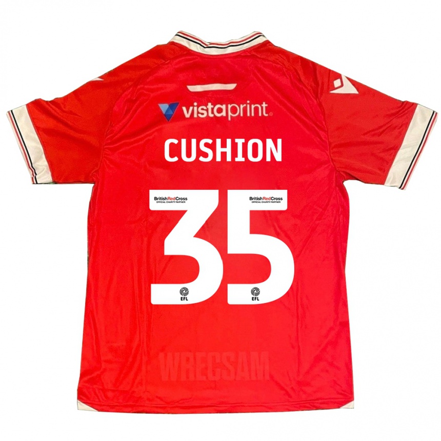 Herren Fußball Owen Cushion #35 Rot Heimtrikot Trikot 2023/24 T-Shirt Luxemburg