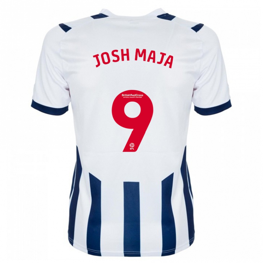 Herren Fußball Josh Maja #9 Weiß Heimtrikot Trikot 2023/24 T-Shirt Luxemburg