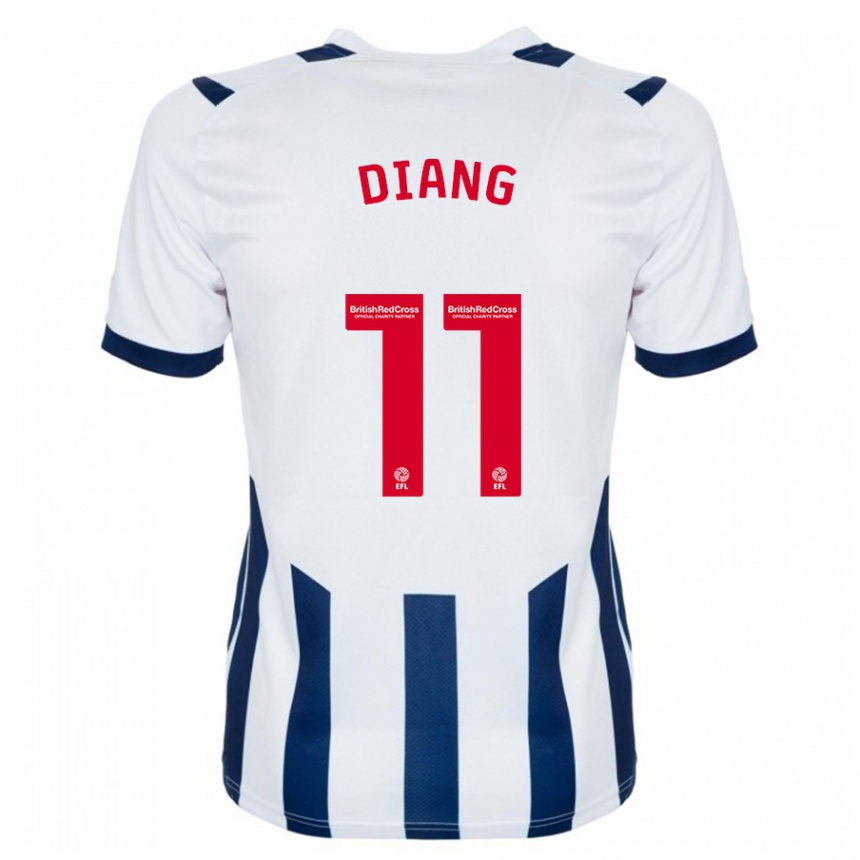 Herren Fußball Grady Diangana #11 Weiß Heimtrikot Trikot 2023/24 T-Shirt Luxemburg