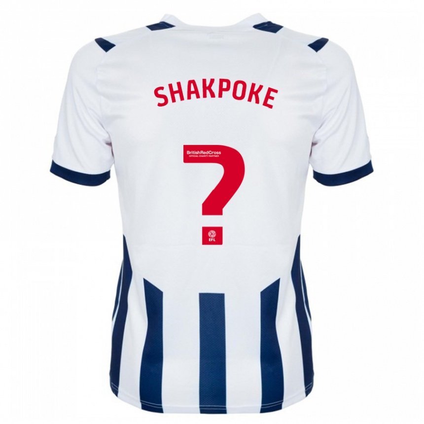 Herren Fußball Ruben Shakpoke #0 Weiß Heimtrikot Trikot 2023/24 T-Shirt Luxemburg