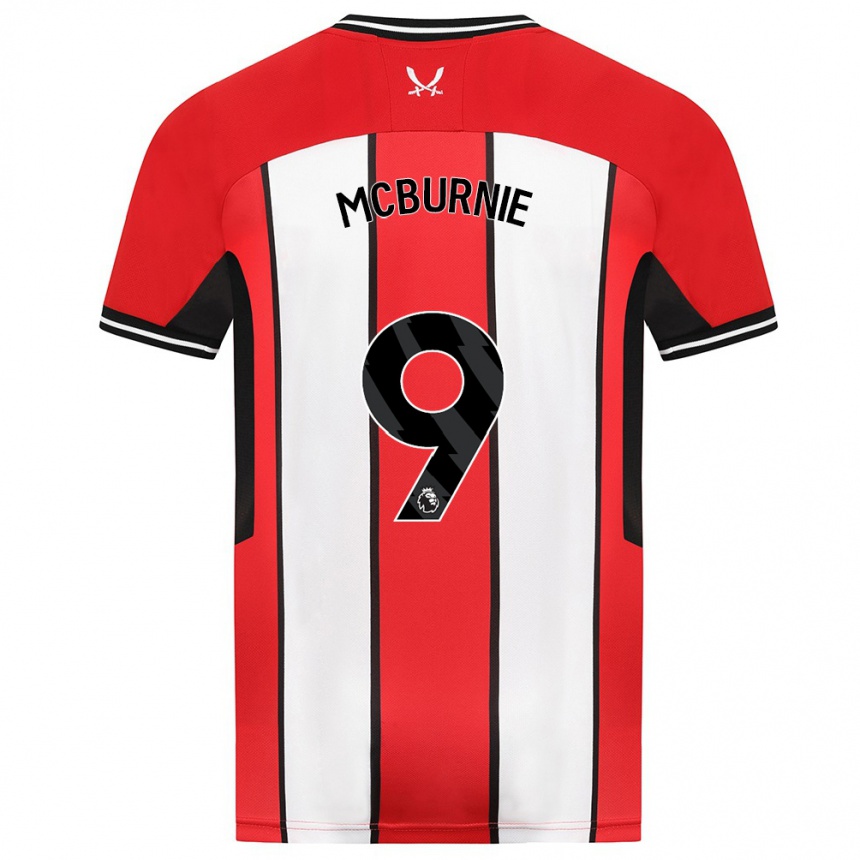 Herren Fußball Oli Mcburnie #9 Rot Heimtrikot Trikot 2023/24 T-Shirt Luxemburg