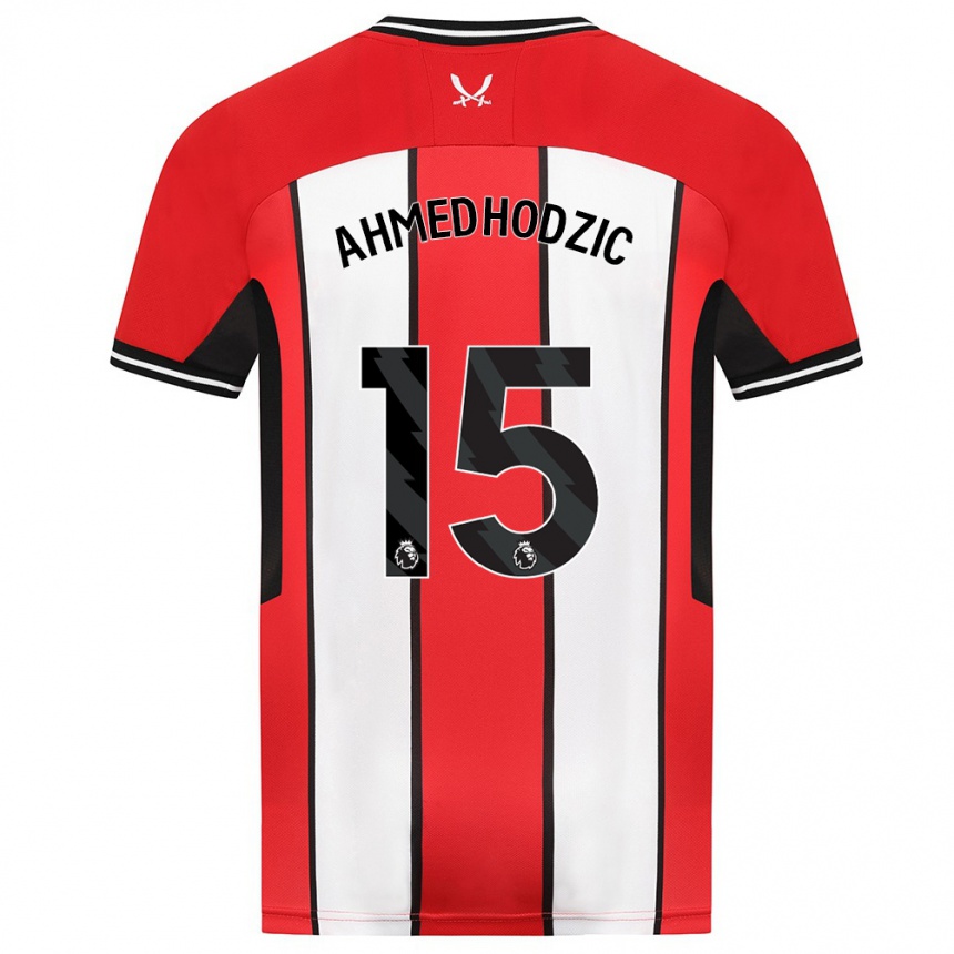 Herren Fußball Anel Ahmedhodzic #15 Rot Heimtrikot Trikot 2023/24 T-Shirt Luxemburg