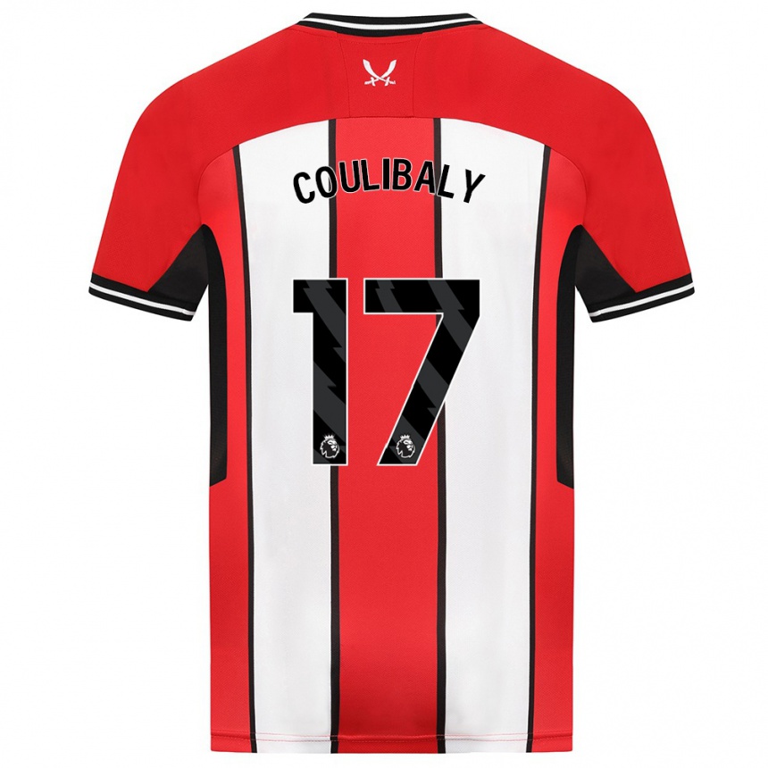 Herren Fußball Ismaila Coulibaly #17 Rot Heimtrikot Trikot 2023/24 T-Shirt Luxemburg