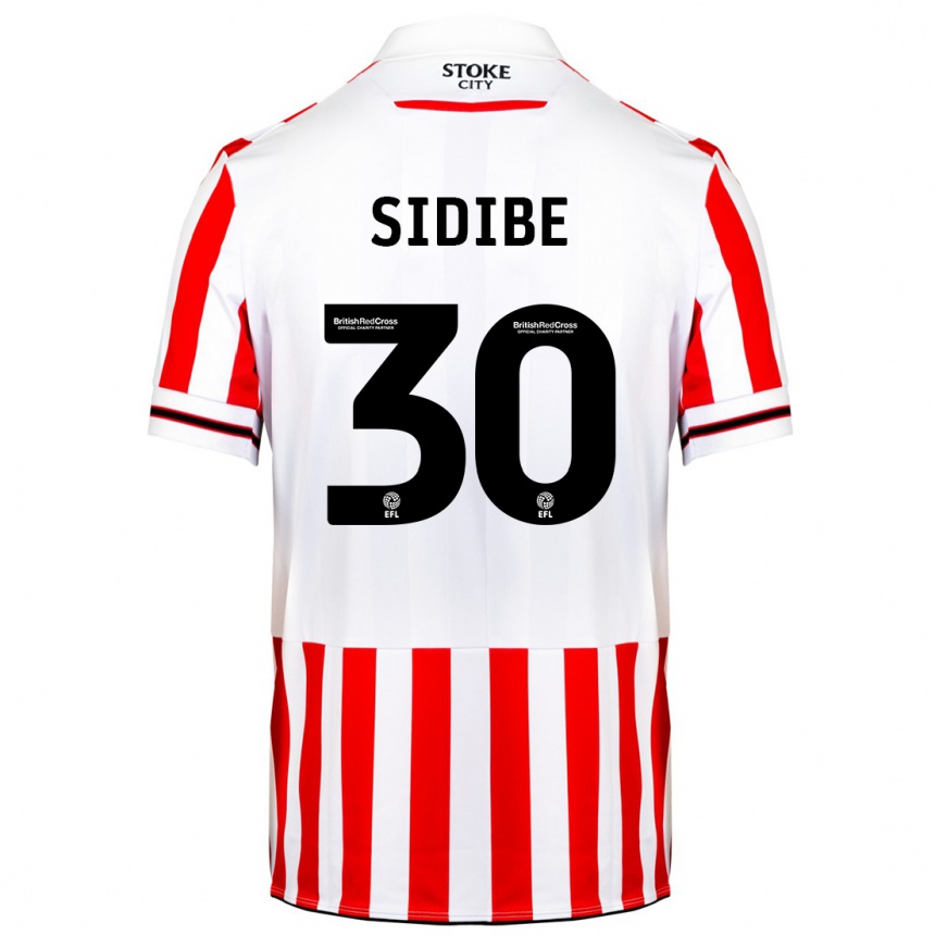 Herren Fußball Souleymane Sidibe #30 Rot-Weiss Heimtrikot Trikot 2023/24 T-Shirt Luxemburg