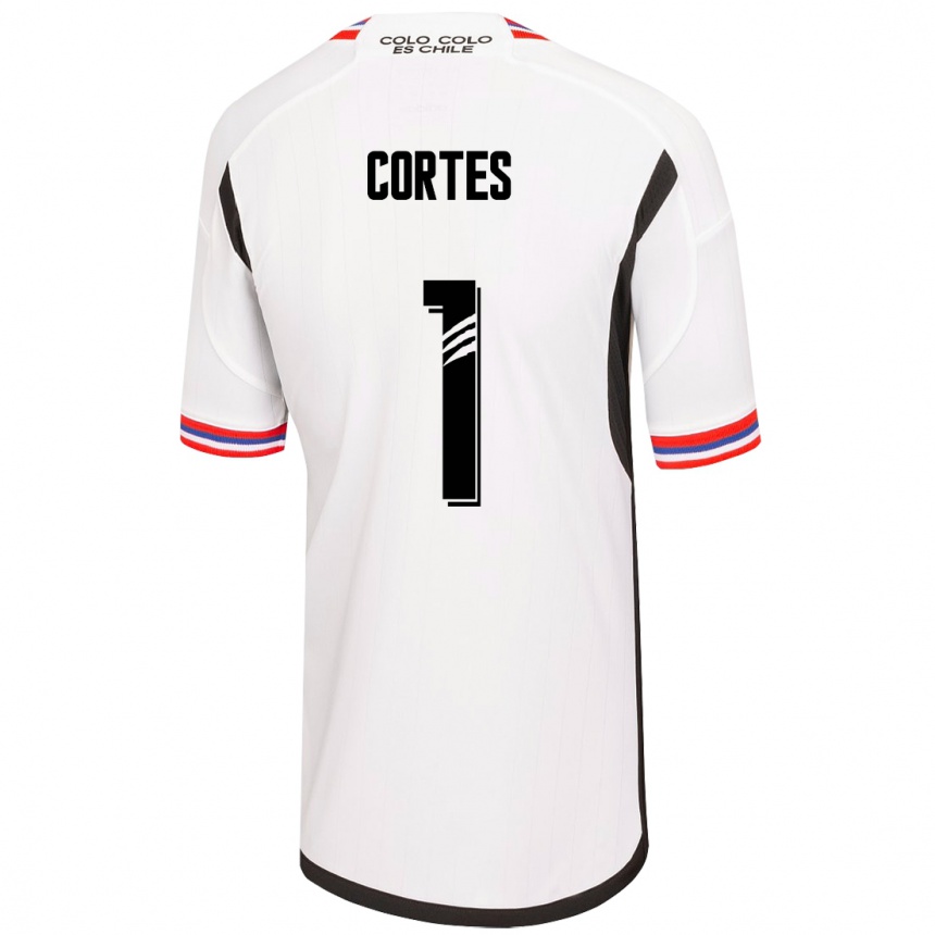 Herren Fußball Brayan Cortés #1 Weiß Heimtrikot Trikot 2023/24 T-Shirt Luxemburg