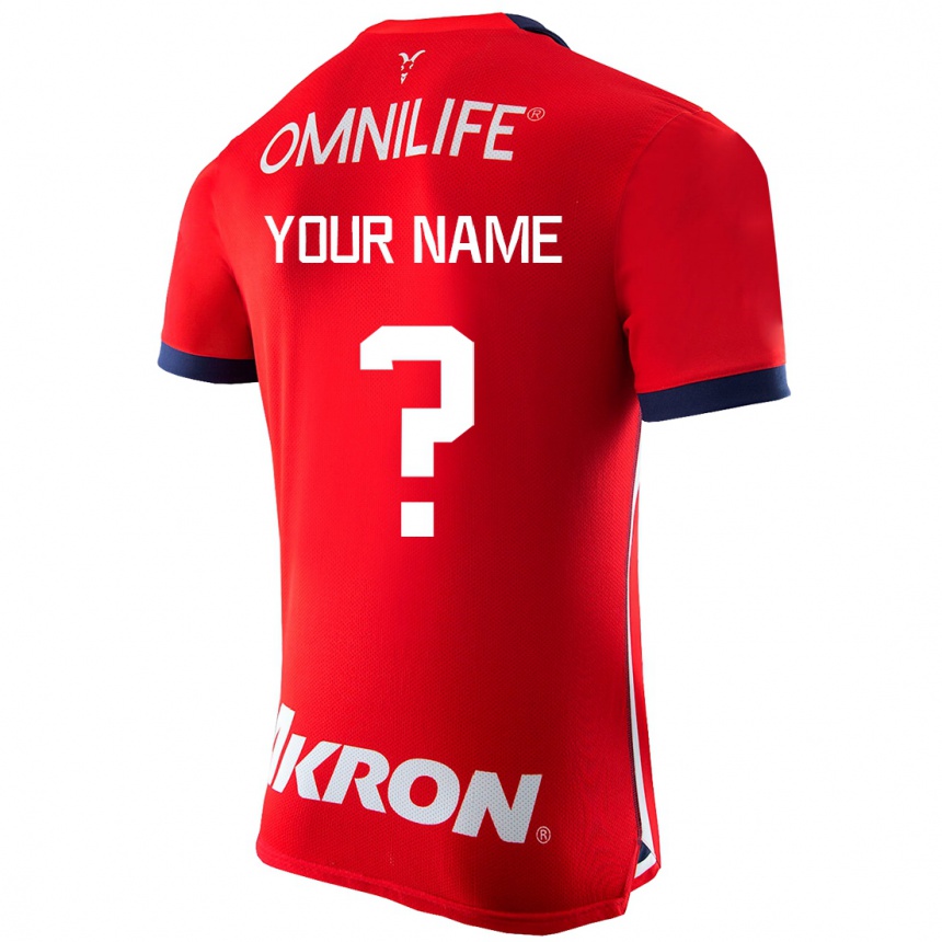 Herren Fußball Ihren Namen #0 Rot Heimtrikot Trikot 2023/24 T-Shirt Luxemburg