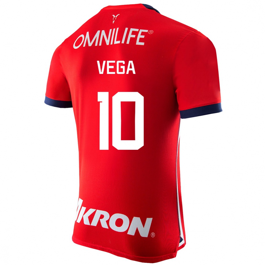 Herren Fußball Alexis Vega #10 Rot Heimtrikot Trikot 2023/24 T-Shirt Luxemburg