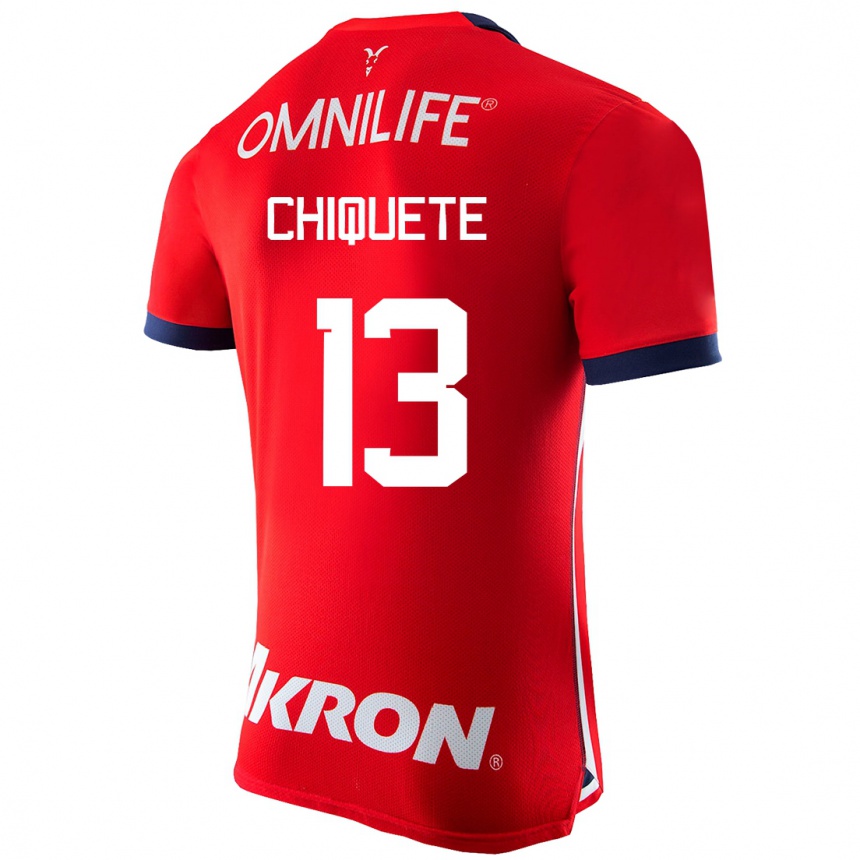 Herren Fußball Jesús Orozco Chiquete #13 Rot Heimtrikot Trikot 2023/24 T-Shirt Luxemburg