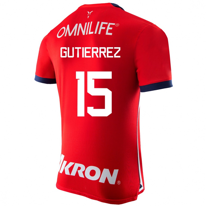 Herren Fußball Erick Gutierrez #15 Rot Heimtrikot Trikot 2023/24 T-Shirt Luxemburg