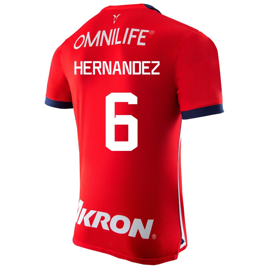 Herren Fußball Ana Camila Hernández #6 Rot Heimtrikot Trikot 2023/24 T-Shirt Luxemburg