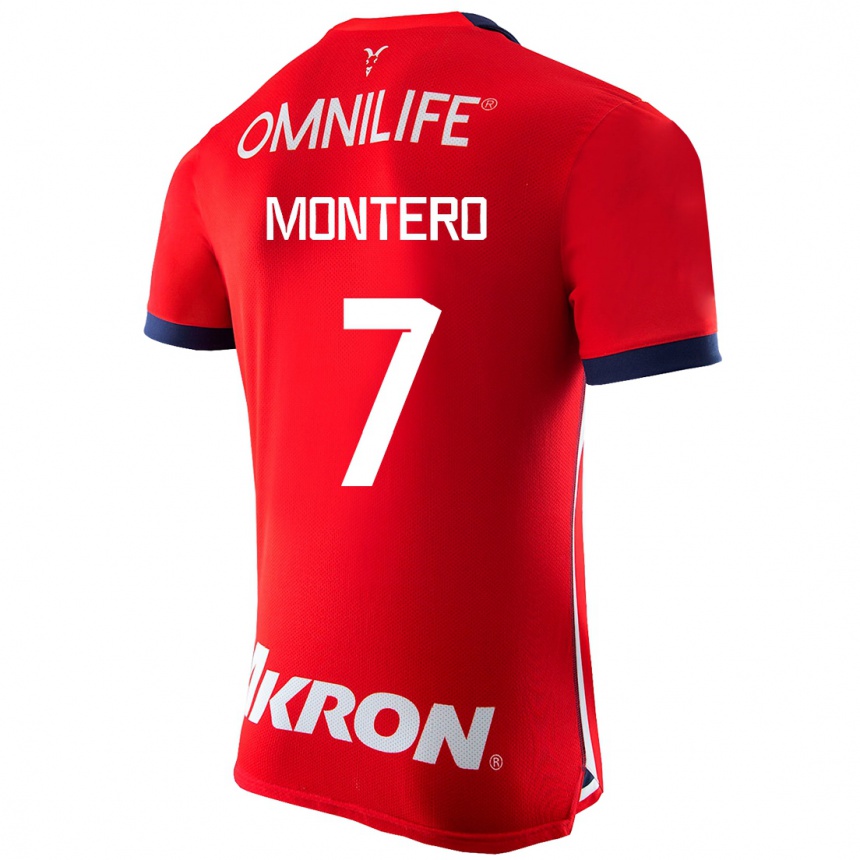 Herren Fußball Casandra Montero #7 Rot Heimtrikot Trikot 2023/24 T-Shirt Luxemburg
